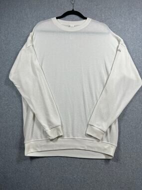 Alo Yoga Triumph Restore Crew Neck Sweatshirt Bone Fleece Men's M / Women's L